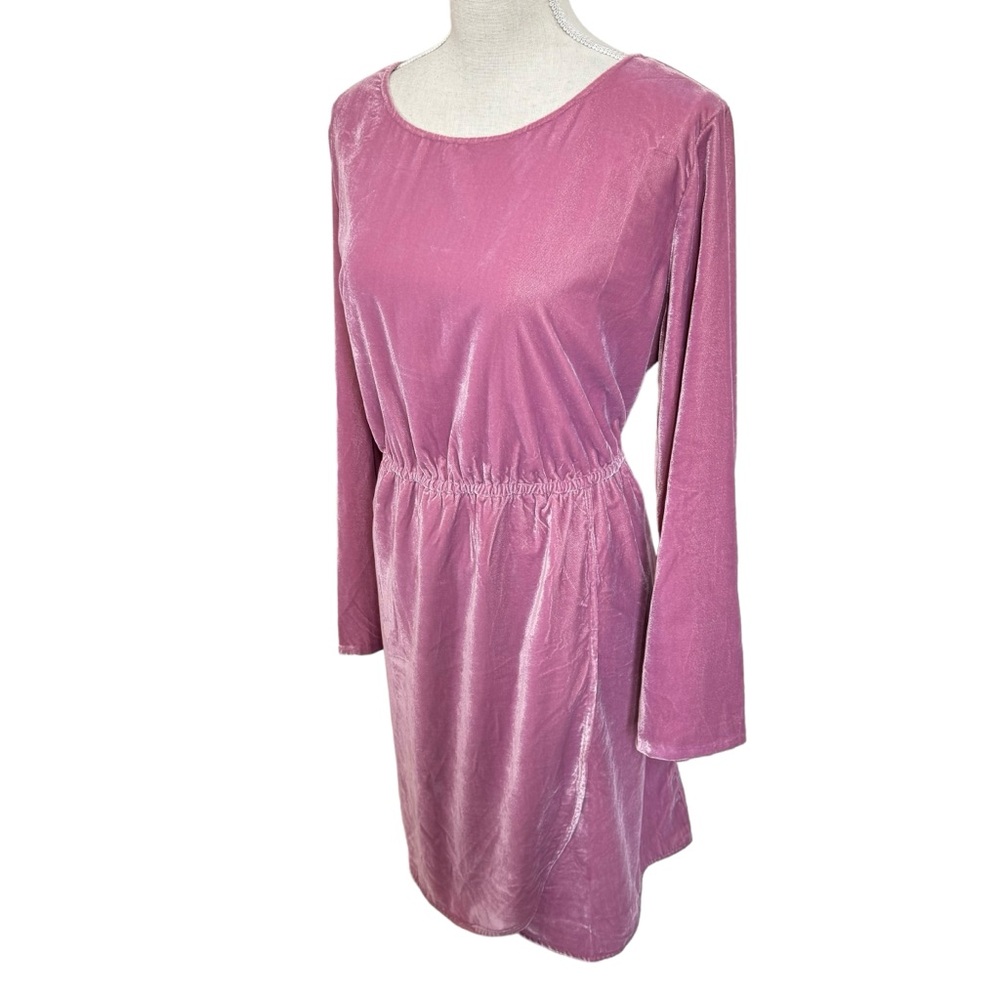 J Crew Mauve Pink Velvet Dress Size 20 Classic Minimalist Old Money Preppy